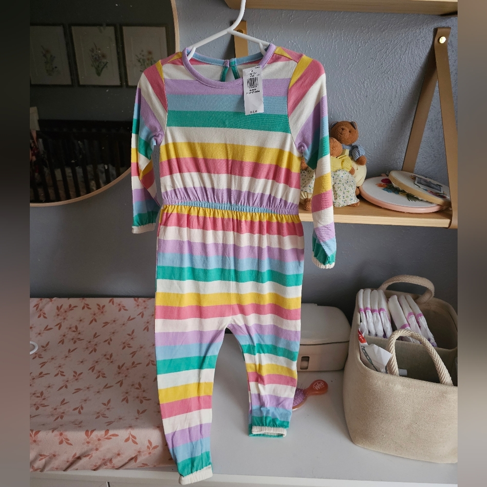 Colorful Striped Baby Jumpsuit